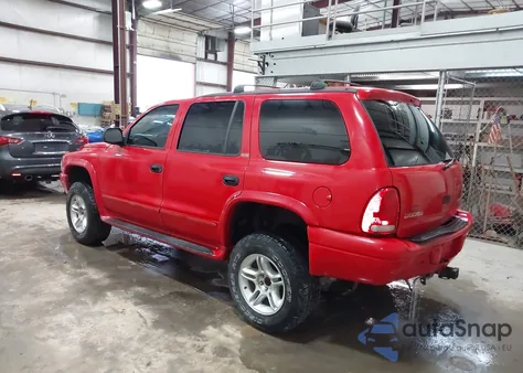 2002 Dodge Durango Slt из США, поврежденный, VIN 1B4HS48N82F218740